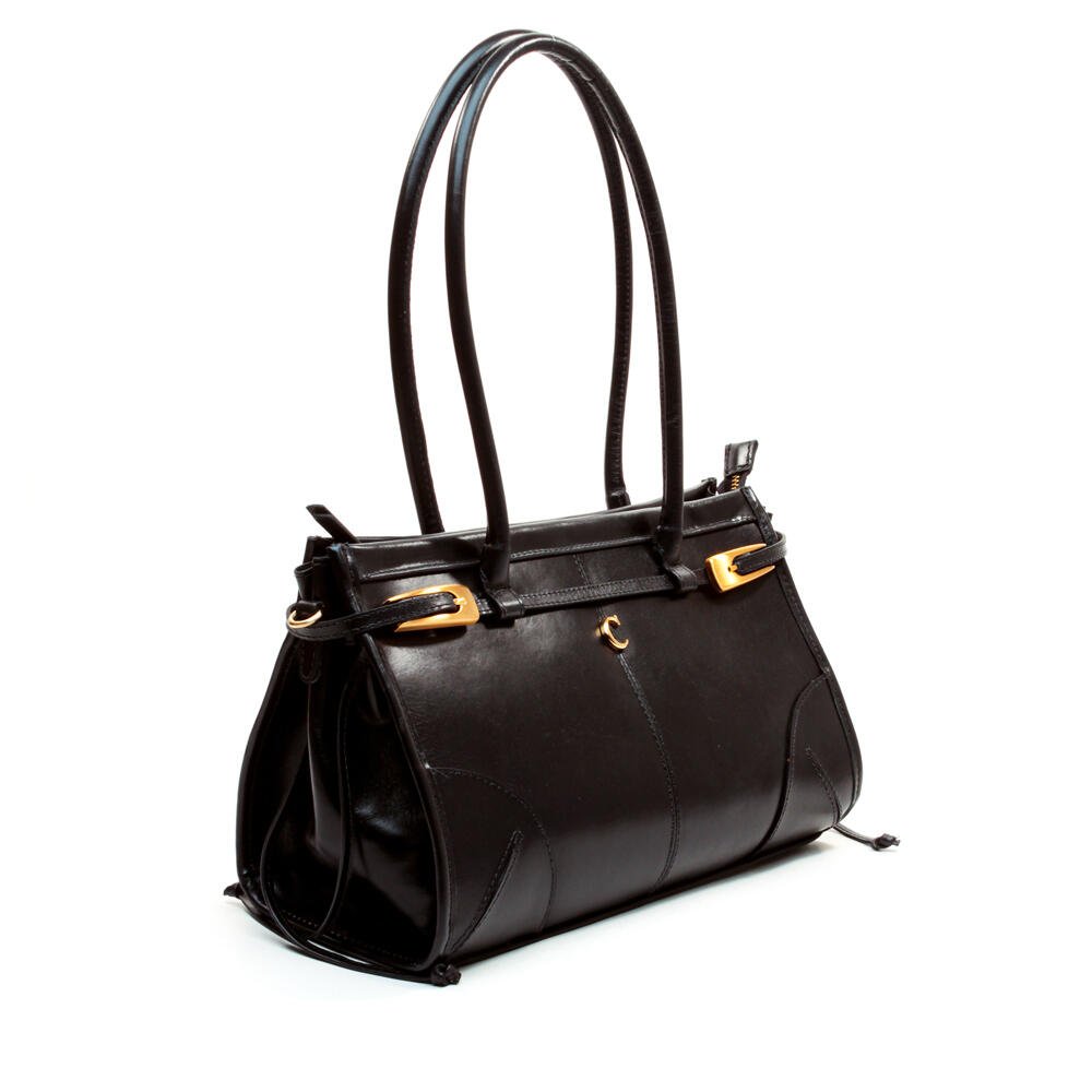 Bolsa Emma Couro Preto Cecconello C2910-4 Preto 4