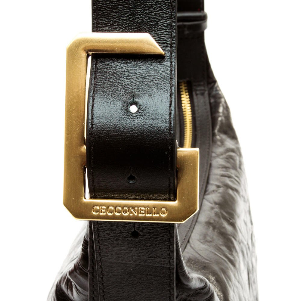 Bolsa Izza Couro Preto Cecconello C2912-1 Preto 5