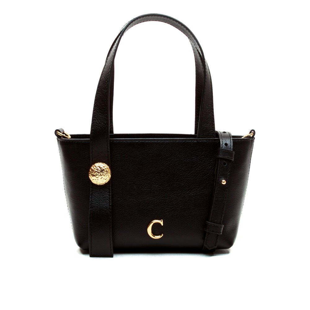 Bolsa Sophie Couro Preto Cecconello C2950-1