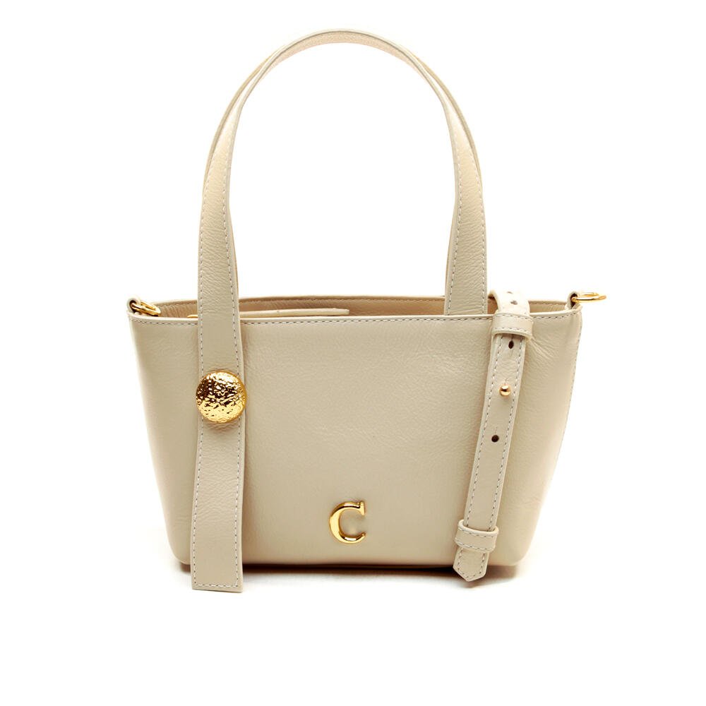 Bolsa Sophie Couro Off White Cecconello C2950-2