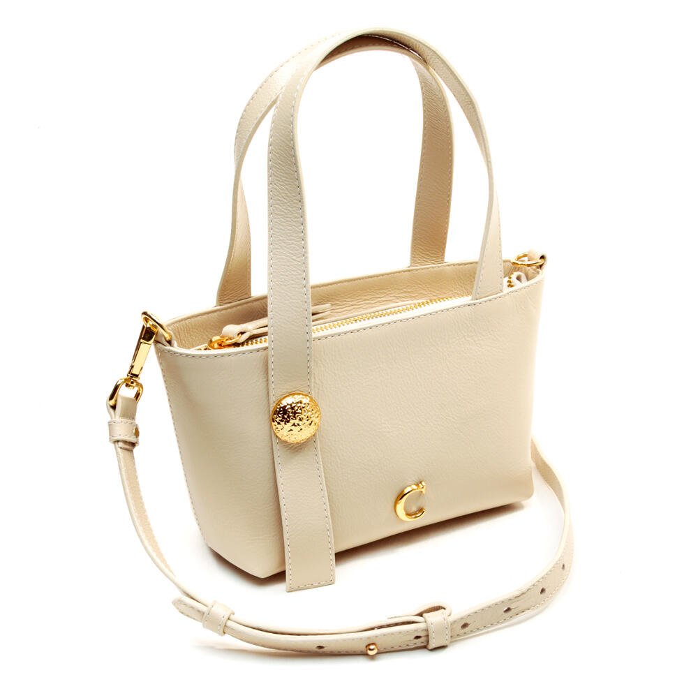 Bolsa Sophie Couro Off White Cecconello C2950-2 Off White 5