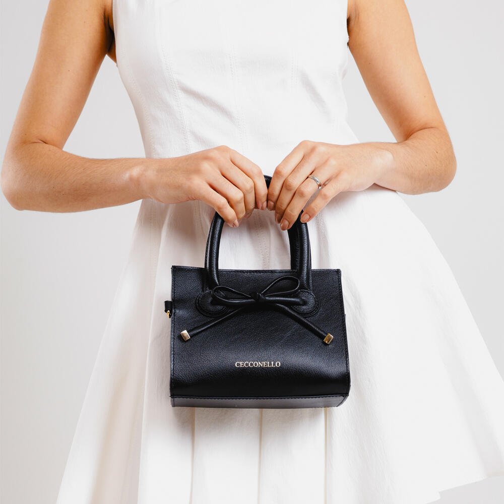 Bolsa Celina Couro Preto Cecconello C2951-1 Preto 2