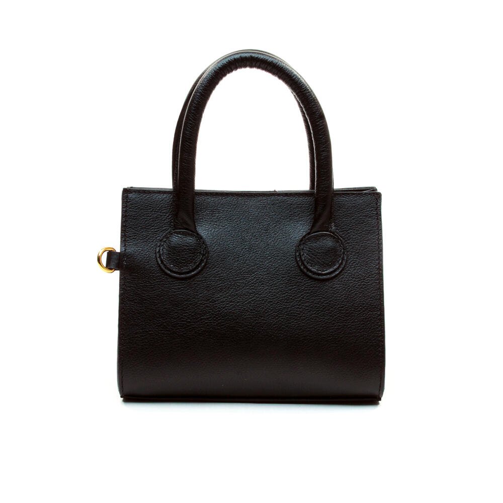 Bolsa Celina Couro Preto Cecconello C2951-1 Preto 4