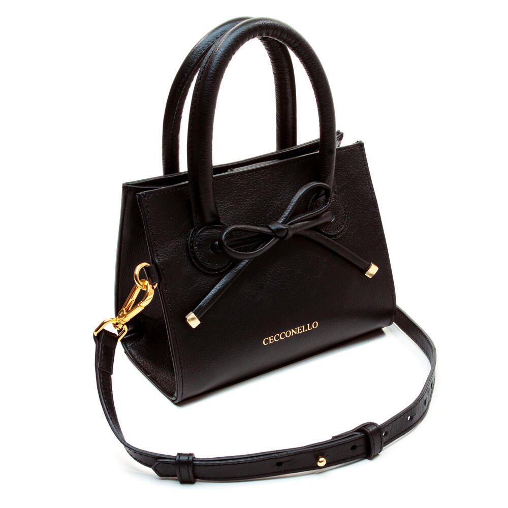 Bolsa Celina Couro Preto Cecconello C2951-1 Preto 5
