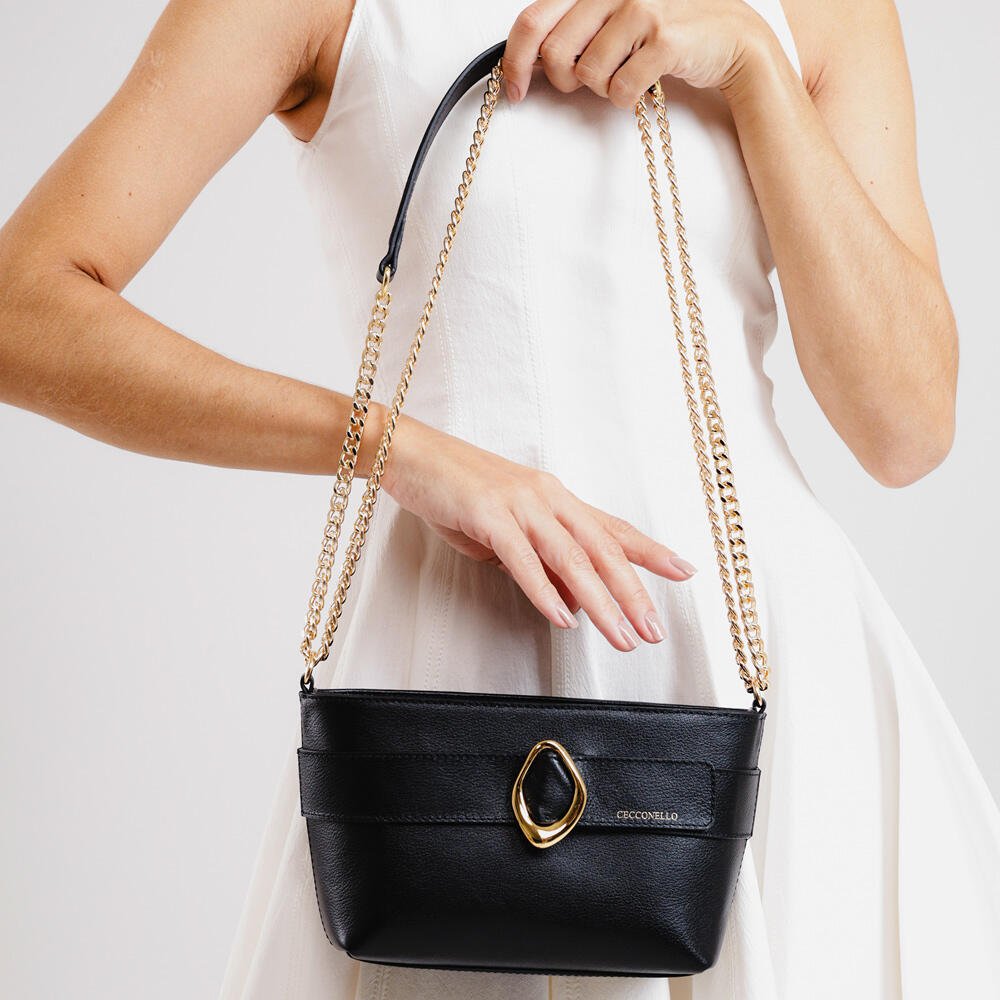 Bolsa Alba Couro Preto Cecconello C2954-2 Preto 2