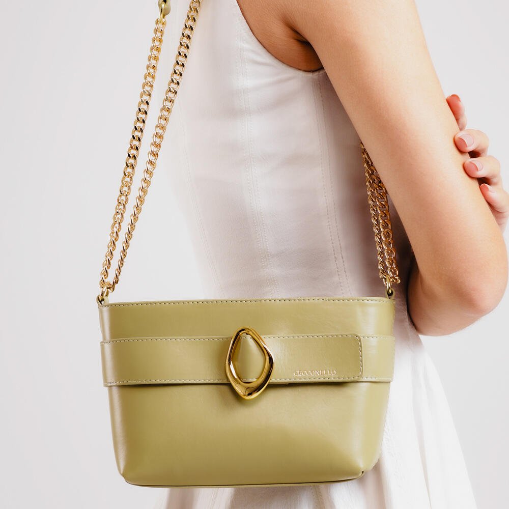 Bolsa Alba Couro Verde Cecconello C2954-4 Verde 2