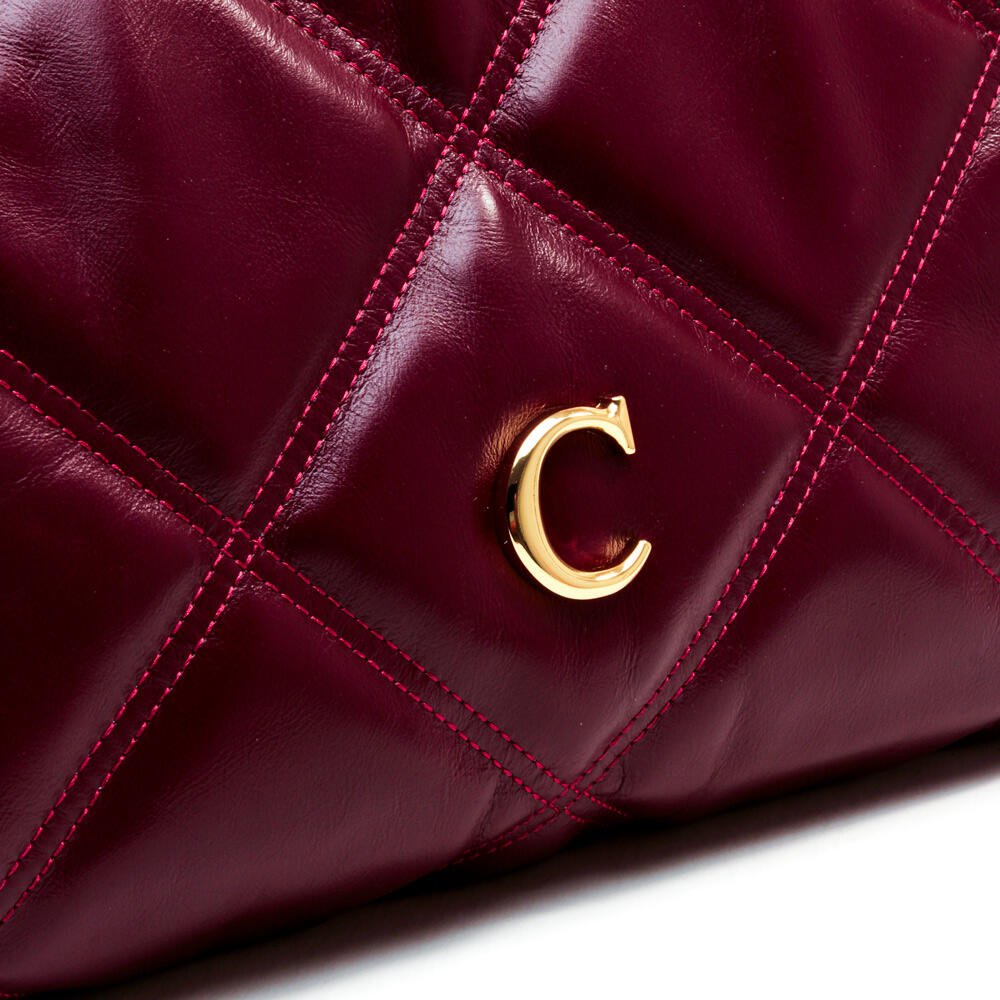 Bolsa Kora Couro BordÔ Cecconello Css2501-8 Bordô 5