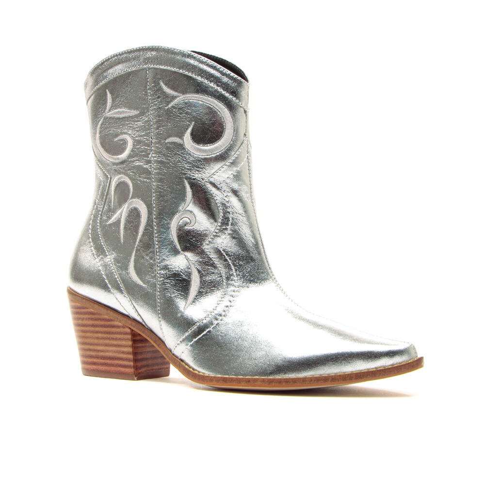 Bota Western Couro Prata Cecconello 2146005-1 Prata 2