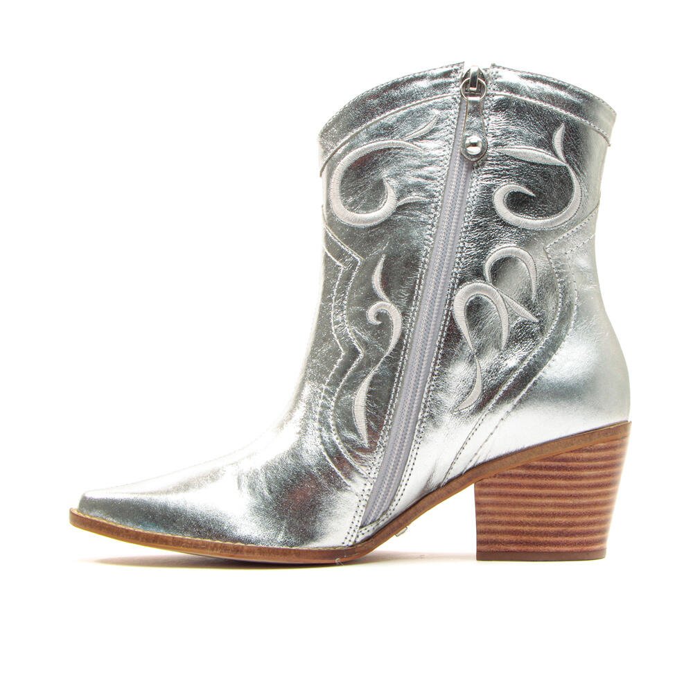 Bota Western Couro Prata Cecconello 2146005-1 Prata 4