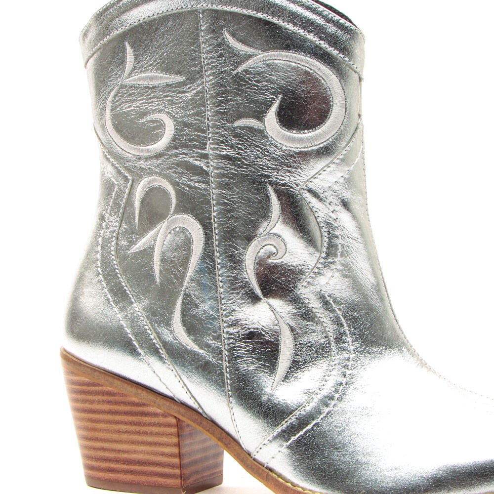 Bota Western Couro Prata Cecconello 2146005-1 Prata 5