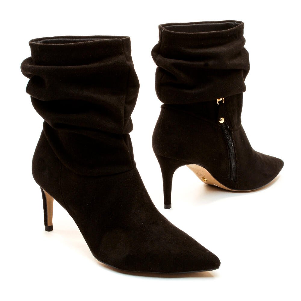 Bota Preta Cano Curto Slouchy Cecconello 1869007-28 Preto 4