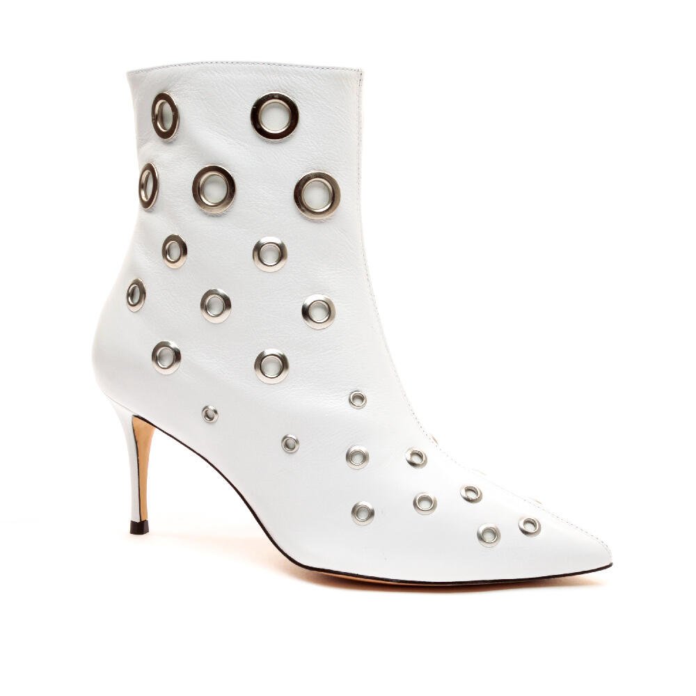 Bota Couro Branco Cano Curto Cecconello 2399024-2 Branco 2