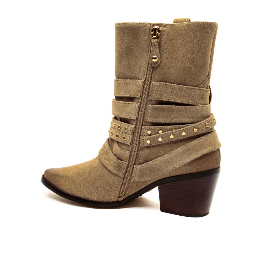 Bota Couro Marrom Cano Curto Cecconello 2619007-1 Marrom 4