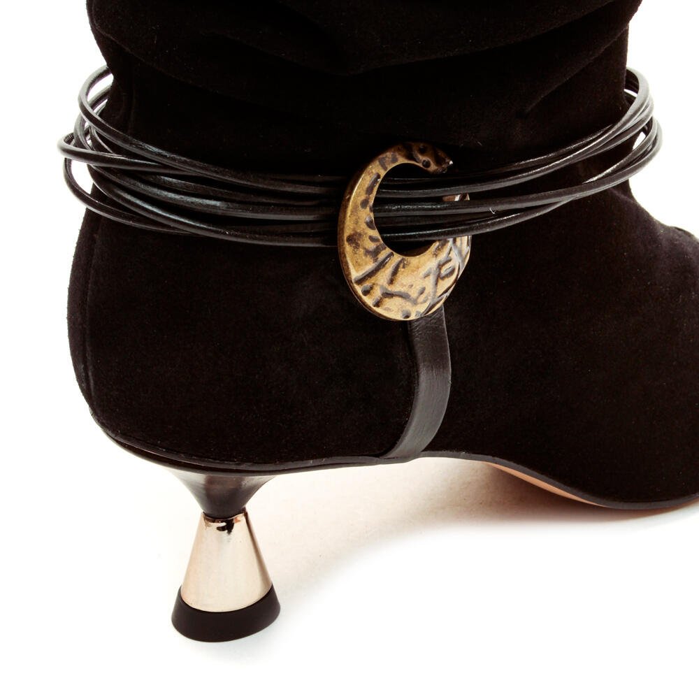 Bota Couro Preto Cano Curto Cecconello 2620001-1 Preto 5