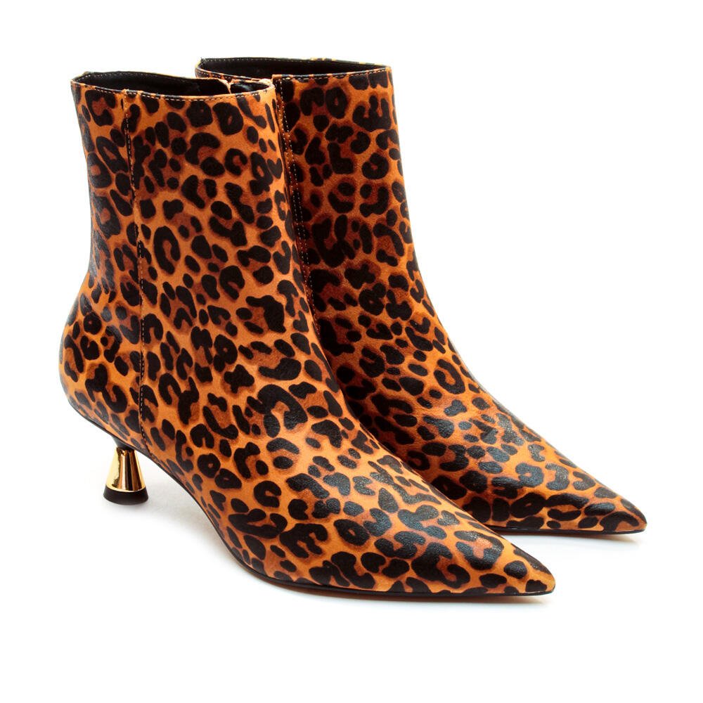 Bota Couro Onça Cano Curto Cecconello 2620002-1 Onça 5