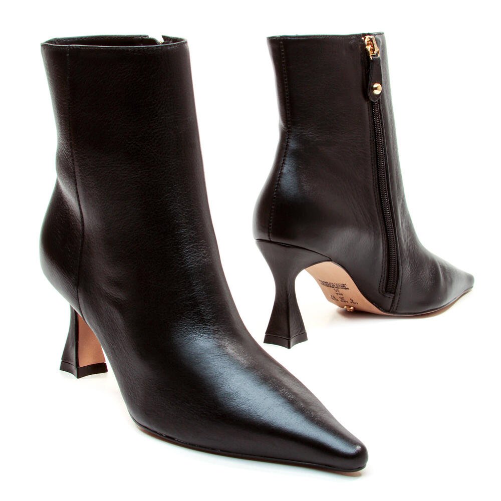 Bota Couro Preto Cano Curto Cecconello 2632004-4 Preto 4