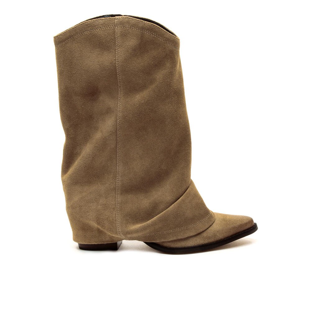 Bota Couro Marrom Cano Médio Cecconello 2619006-1