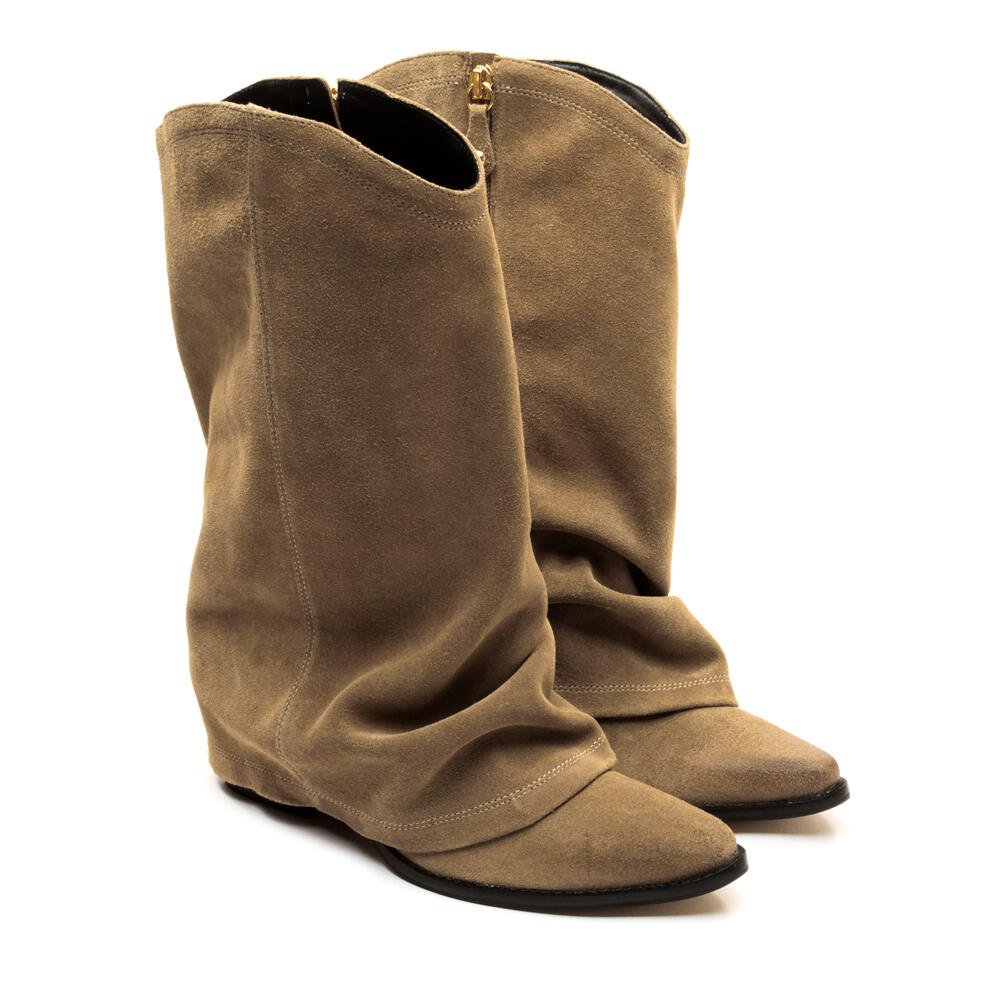 Bota Couro Marrom Cano Médio Cecconello 2619006-1 Marrom 5