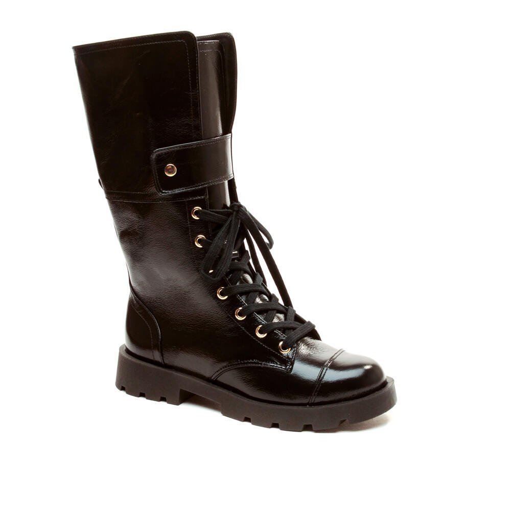 Bota Couro Preto Cano Médio Cecconello 2622004-1 Preto 3