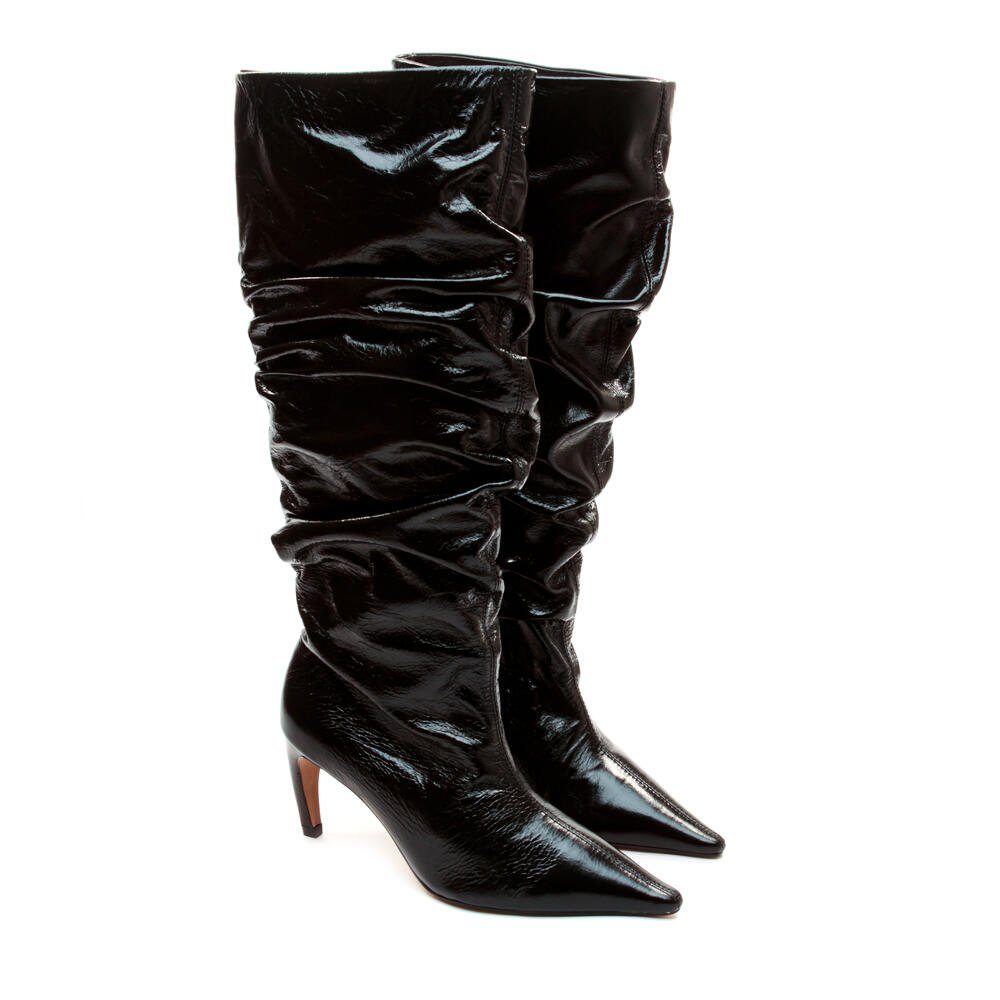 Bota Couro Preto Cano Longo Cecconello 2625001-1 Preto 5