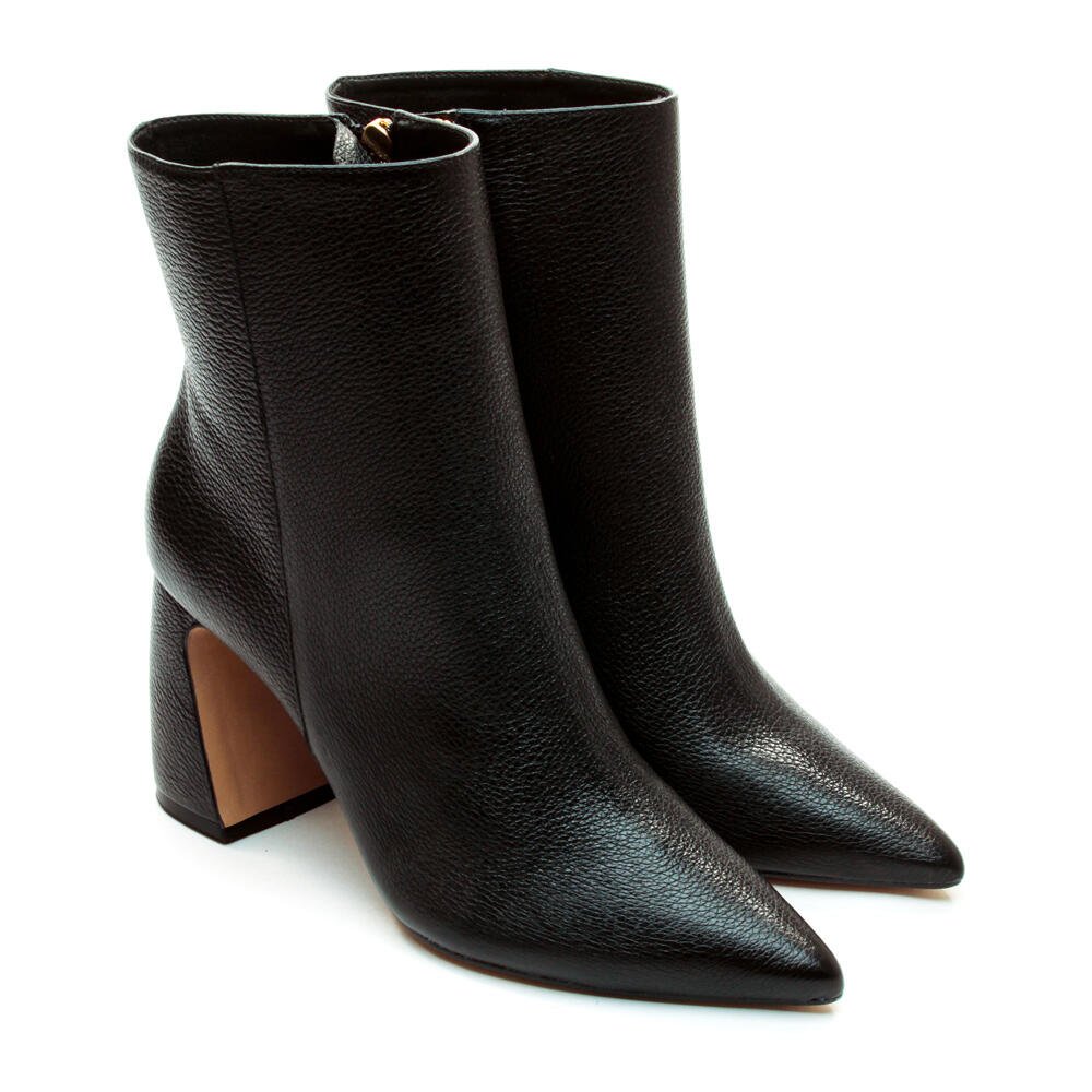 Bota Couro Preto Cano Curto Cecconello 2626001-3 Preto 5