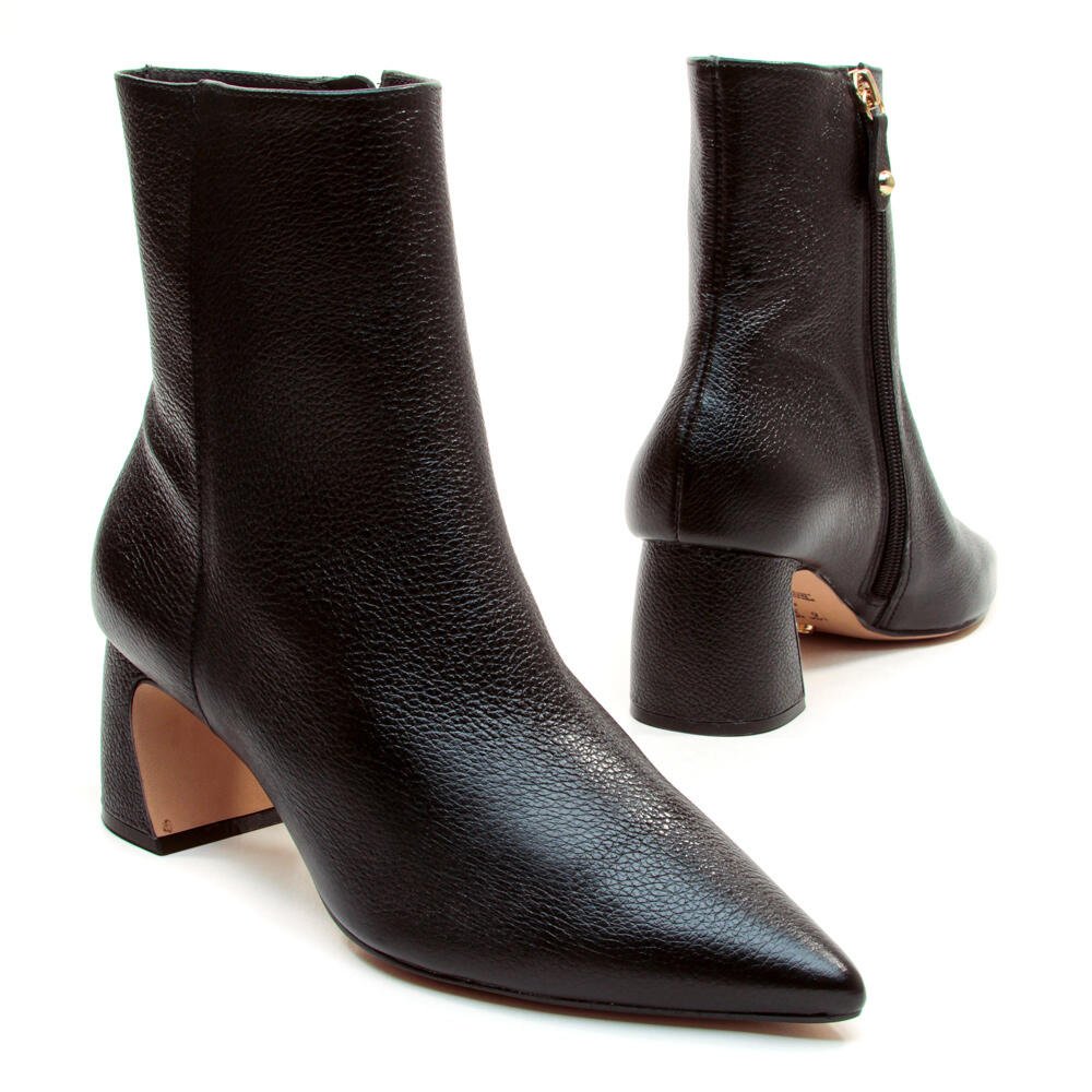 Bota Couro Preto Cano Curto Cecconello 2627001-18 Preto 4