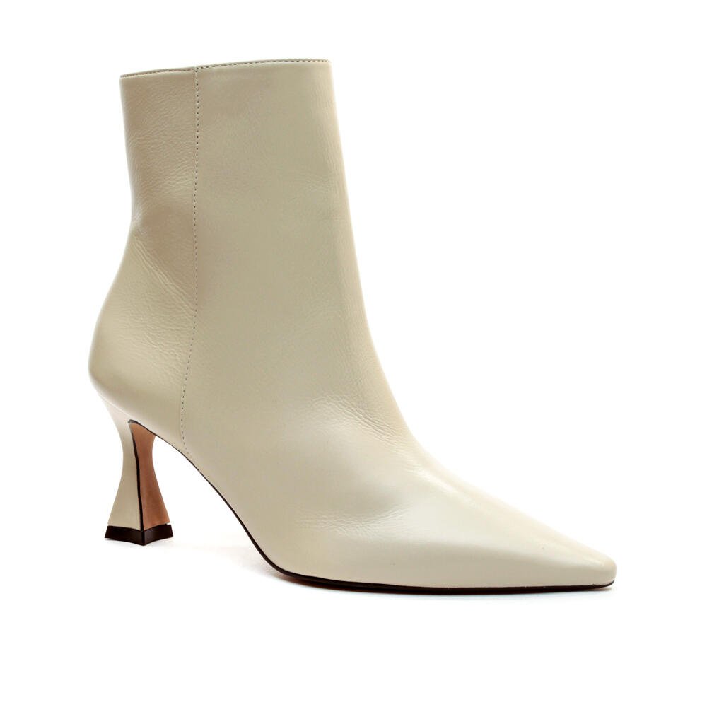 Bota Couro Off White Cano Curto Cecconello 2632004-3 Off White 3