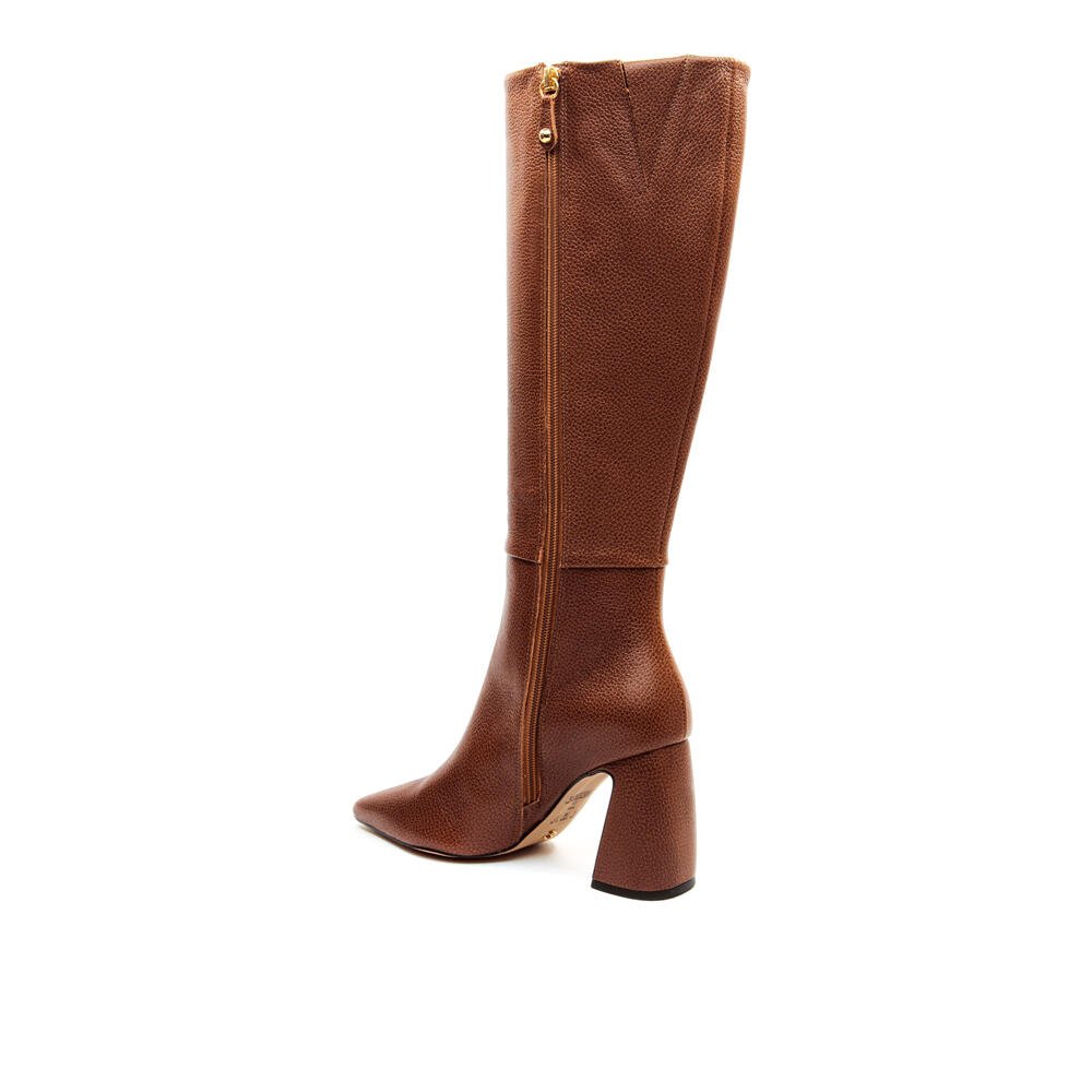 Bota Couro Marrom Cano Longo Cecconello 2626002-4 Marrom 4