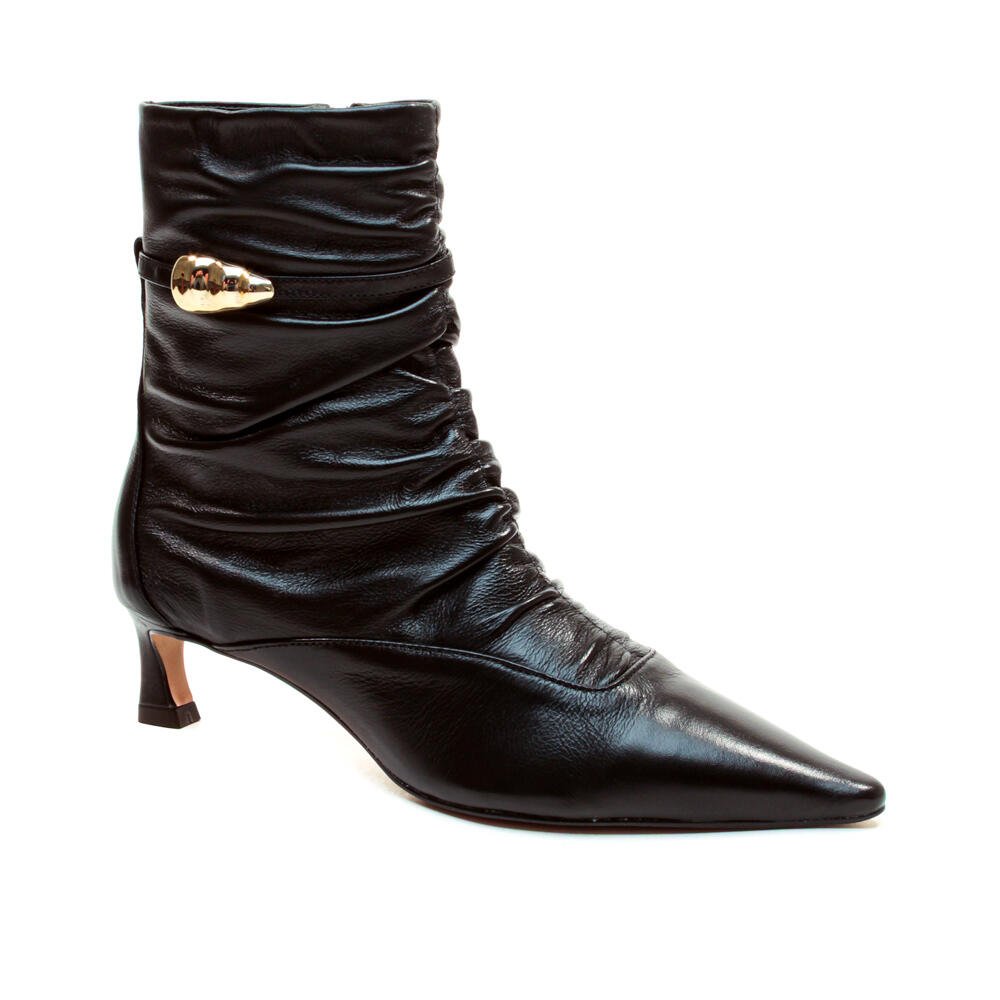 Bota Couro Preto Cano Curto Cecconello 2639009-2 Preto 3