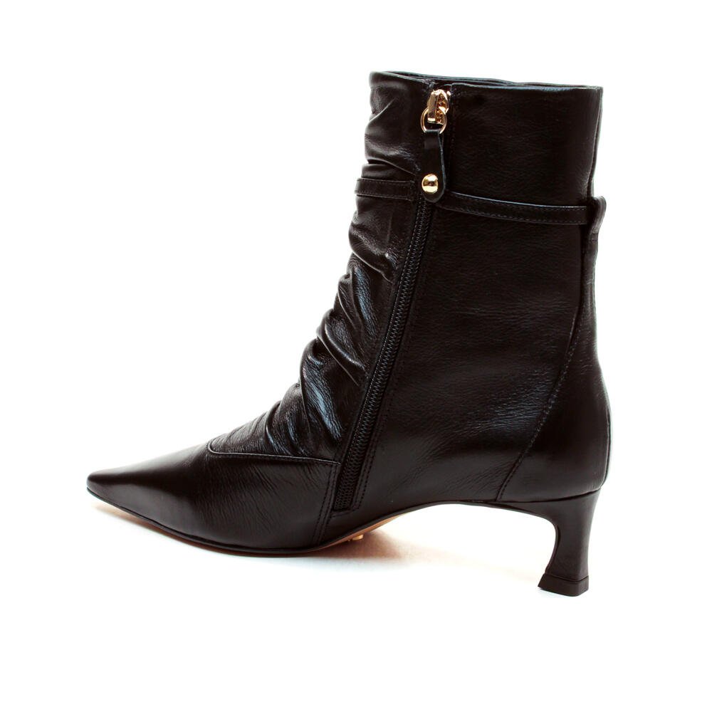 Bota Couro Preto Cano Curto Cecconello 2639009-2 Preto 4