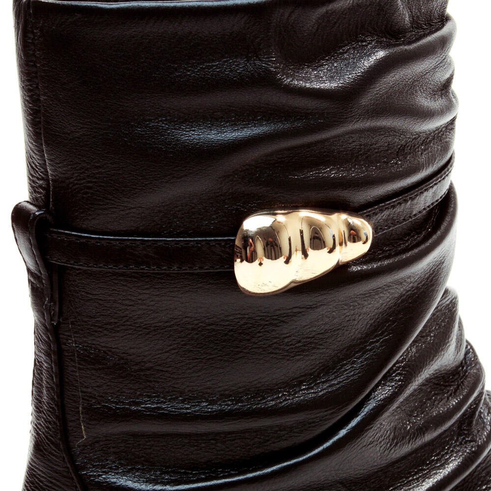 Bota Couro Preto Cano Curto Cecconello 2639009-2 Preto 5