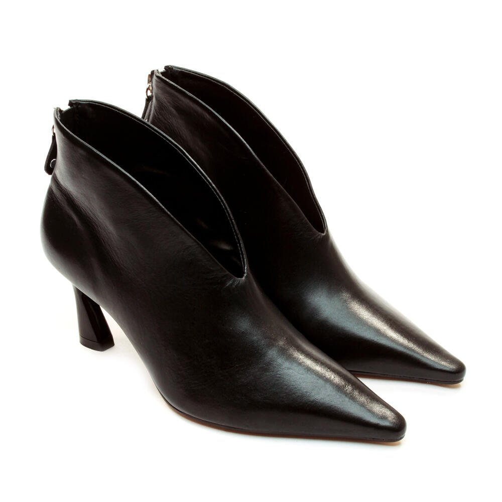 Bota Couro Preto Cano Curto Cecconello 2642001-1 Preto 5