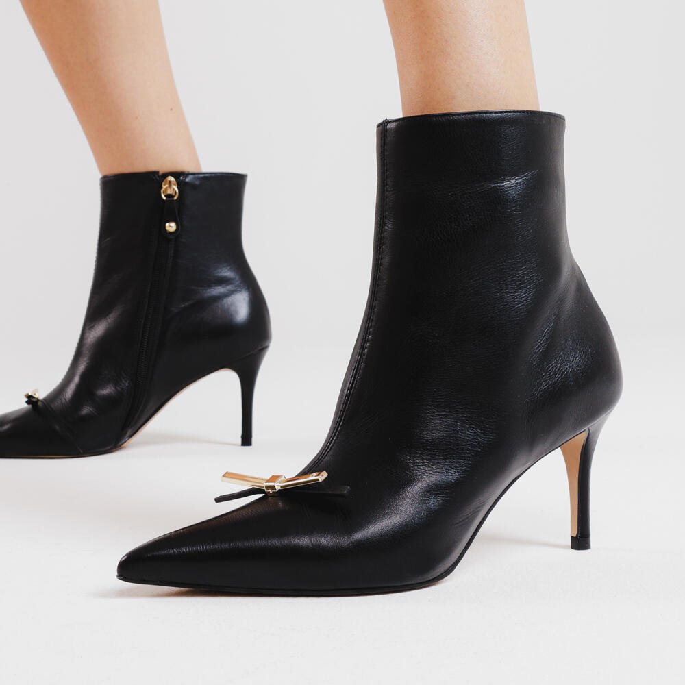 Bota Couro Preto Cano Curto Cecconello 2658010-1 Preto 2