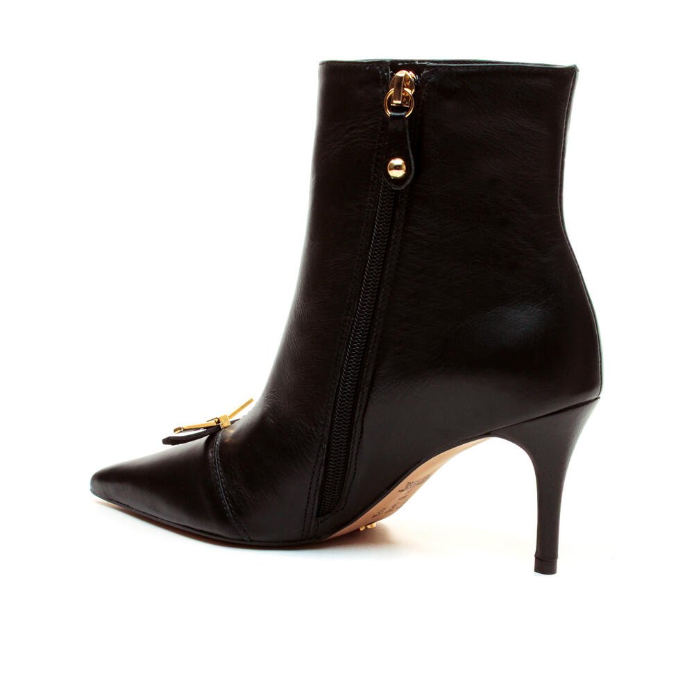 Bota Couro Preto Cano Curto Cecconello 2658010-1 Preto 4