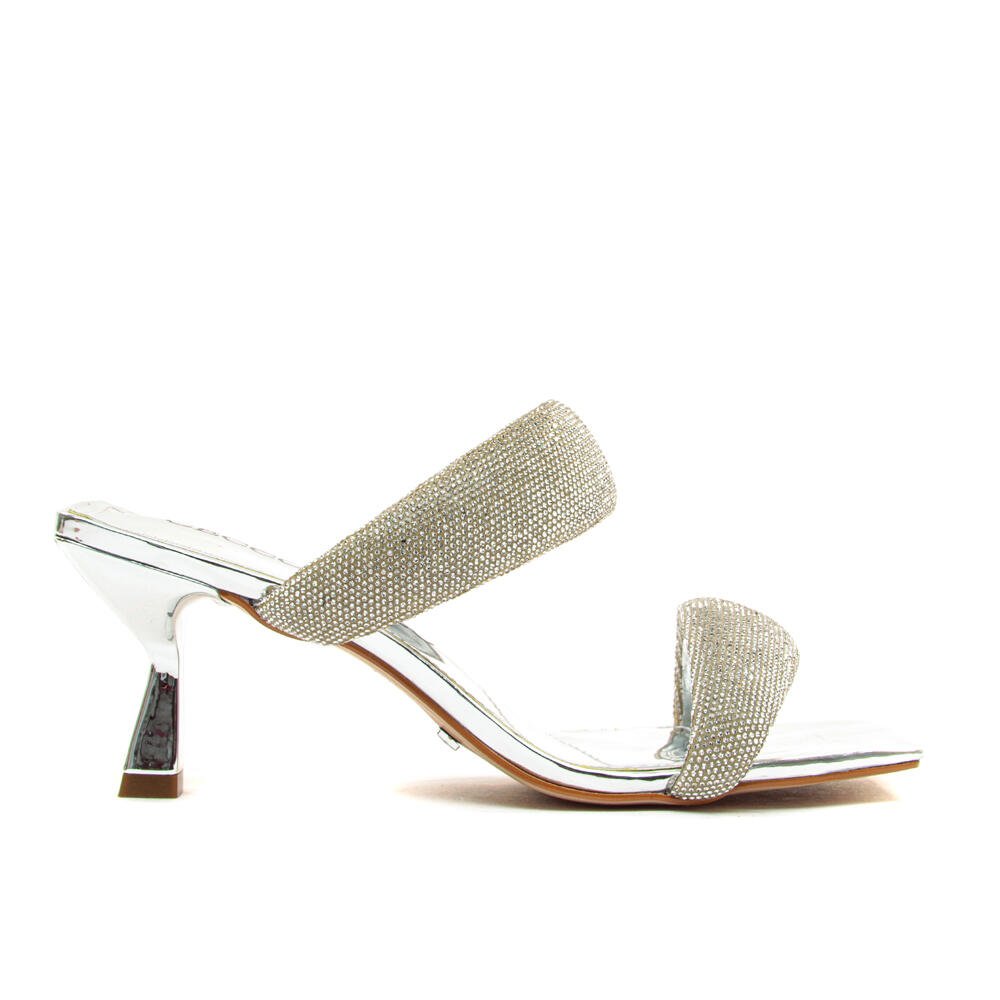 Tamanco Prata Salto Fino Cecconello 2240004-1 Prata 5