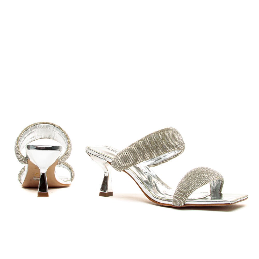 Tamanco Prata Salto Fino Cecconello 2240004-1 Prata 3