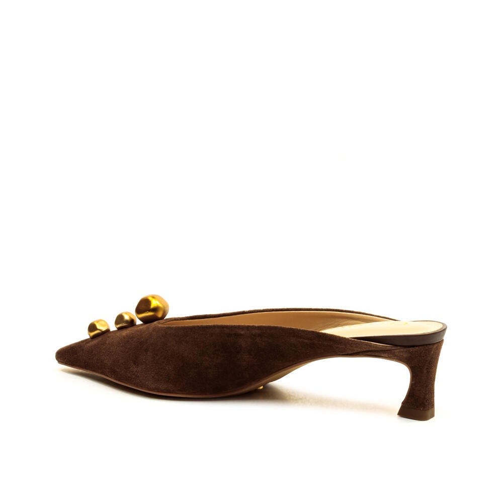 Mule Couro Marrom Salto Baixo Cecconello 2639010-1 Marrom 4