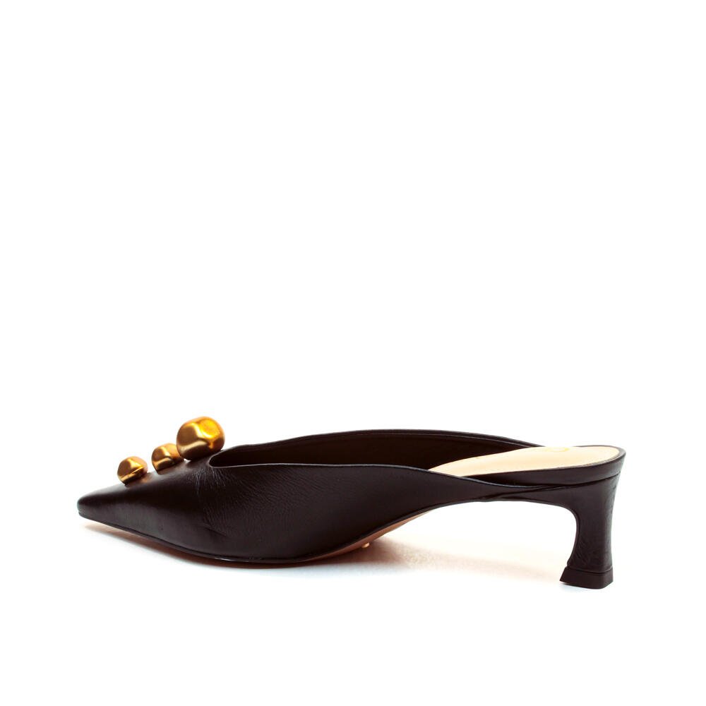 Mule Couro Preto Salto Baixo Cecconello 2639010-3 Preto 4