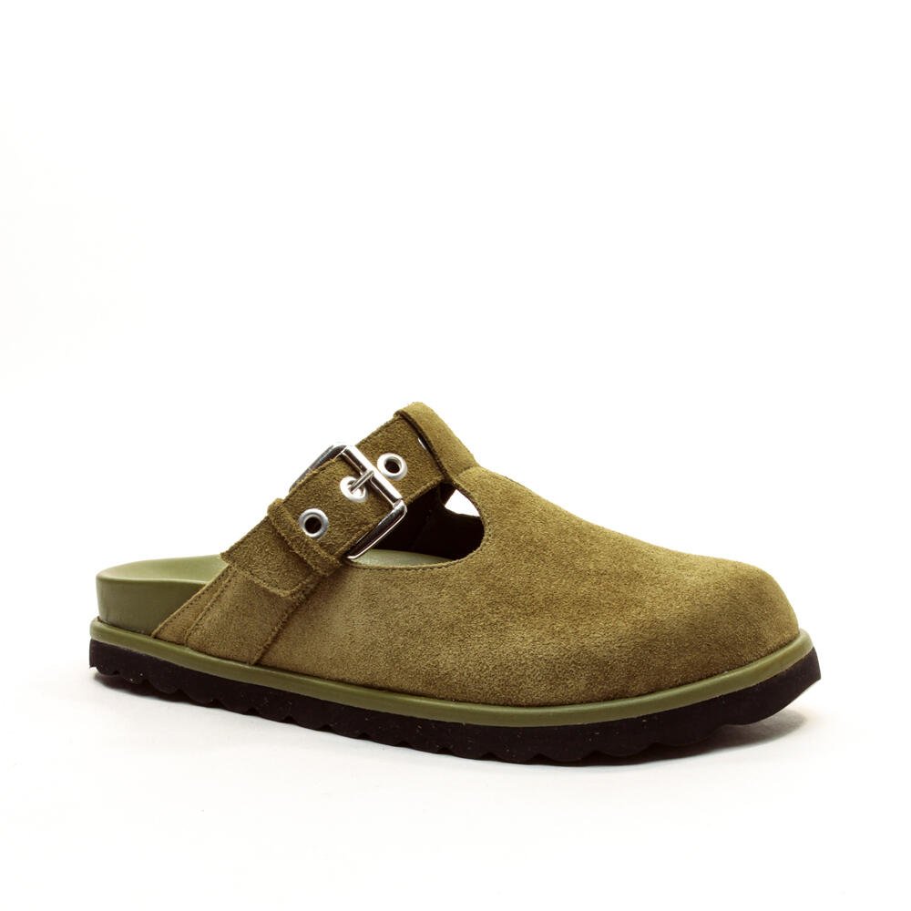 Mule Clog Couro Verde Cecconello 2648001-4 Verde 3