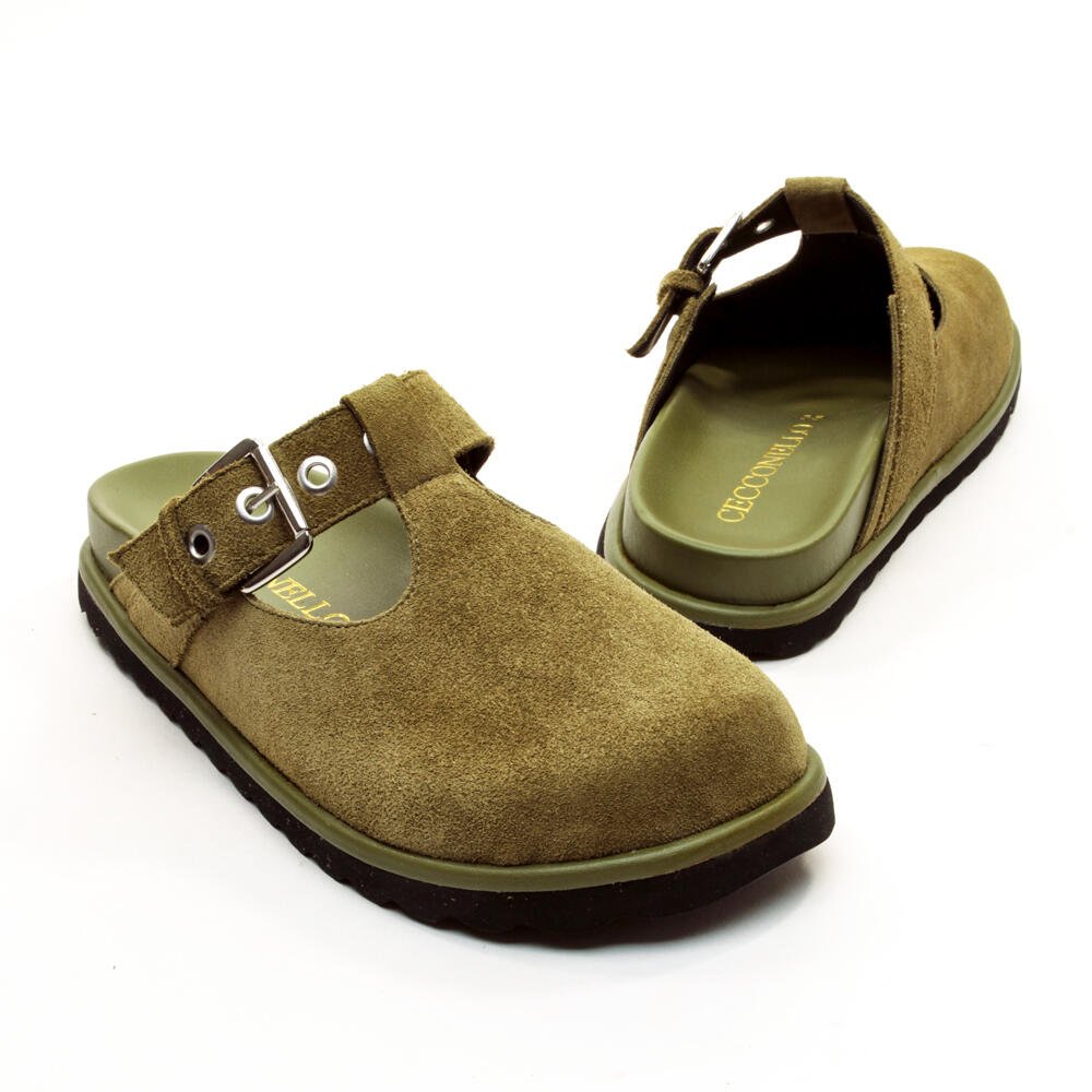 Mule Clog Couro Verde Cecconello 2648001-4 Verde 5
