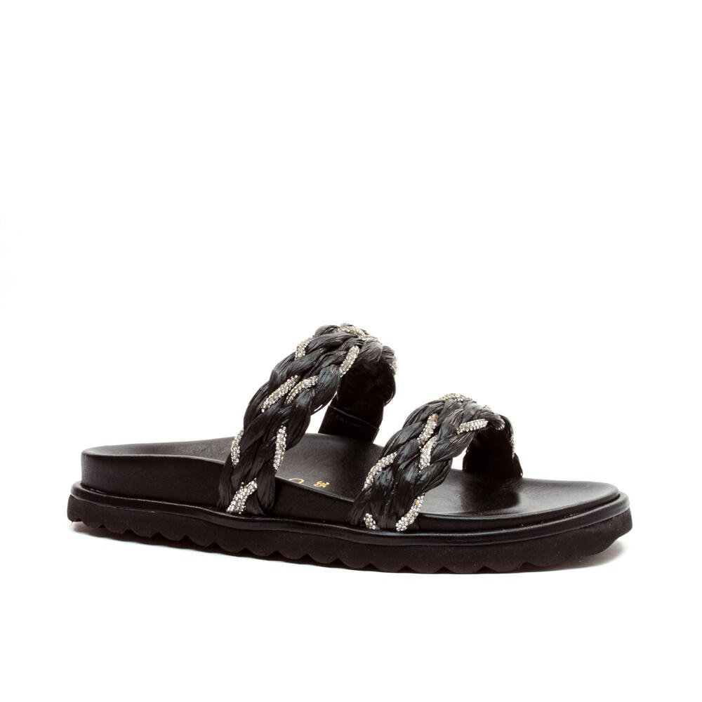 Sandália Papete Couro Preto Cecconello 2491005-3 Preto 3