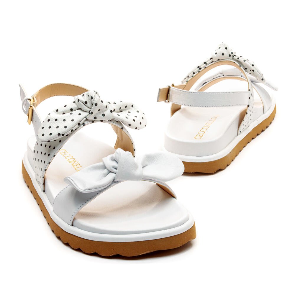 Sandália Papete Couro Branco Cecconello 2491013-2 Branco 5