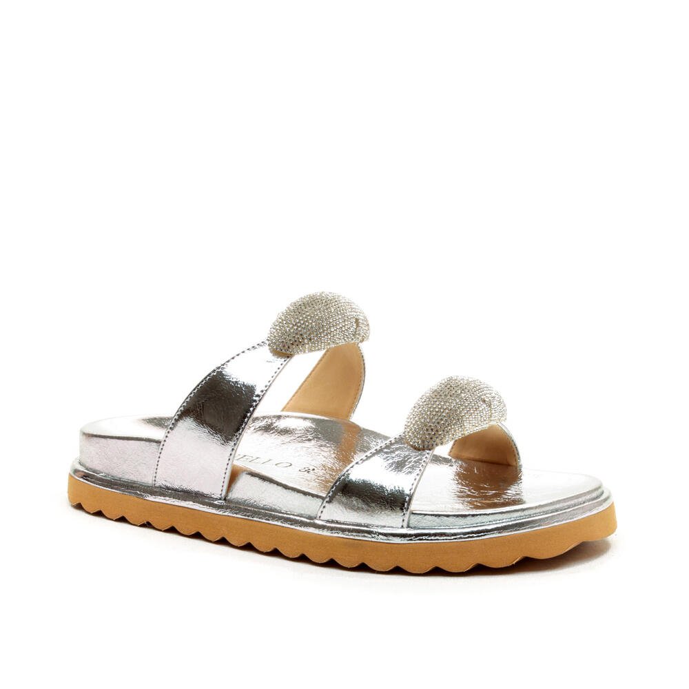 Sandália Papete Couro Prata Cecconello 2491017-2 Prata 3
