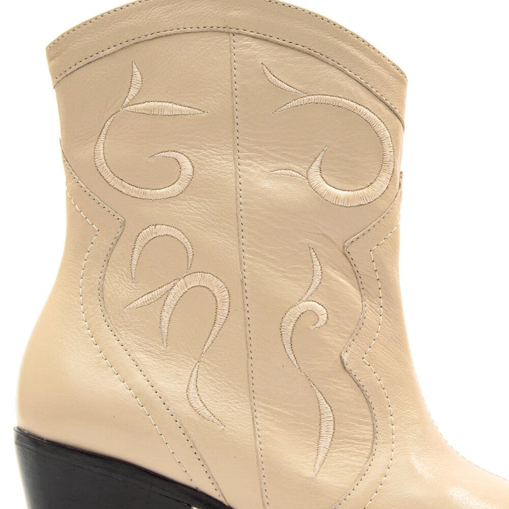 Bota Western Couro Creme Cecconello 2146005-3 Creme 5
