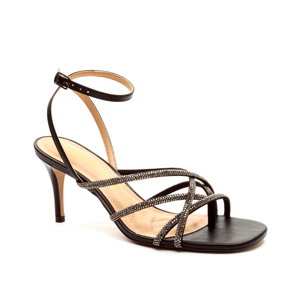 Sandália Couro Preto Salto Médio Cecconello 2546005-2 Preto 3