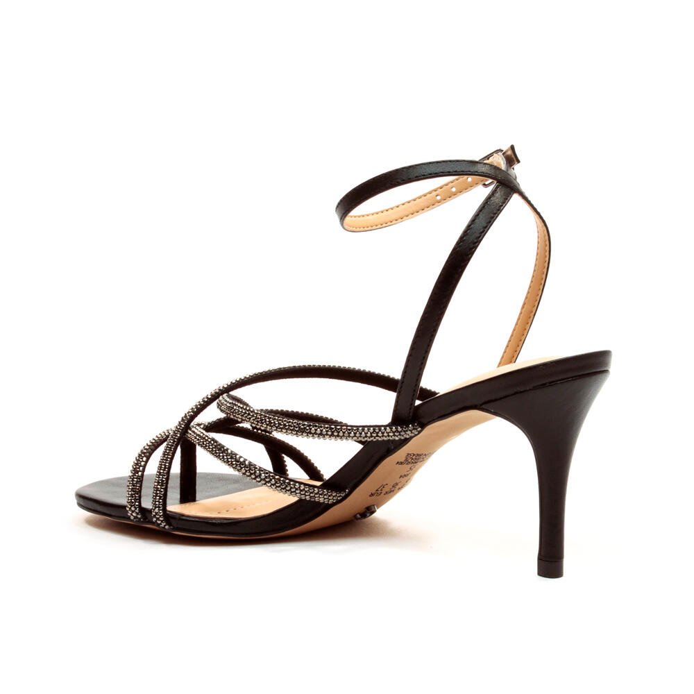 Sandália Couro Preto Salto Médio Cecconello 2546005-2 Preto 4