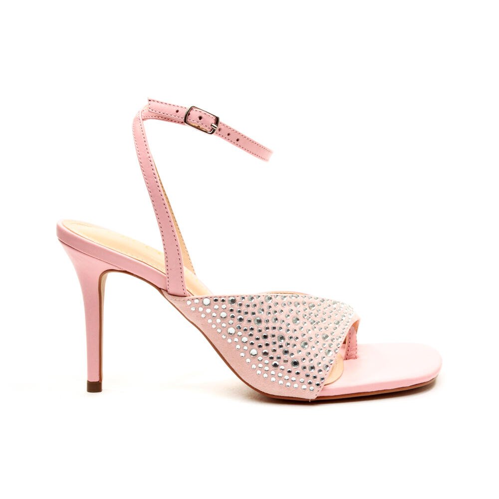 Sandália Couro Rosa Salto Alto Cecconello 2599002-1