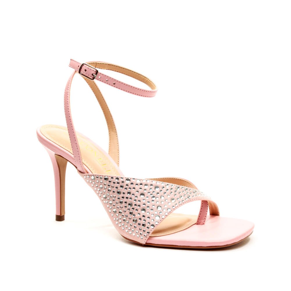 Sandália Couro Rosa Salto Alto Cecconello 2599002-1 Rosa 3