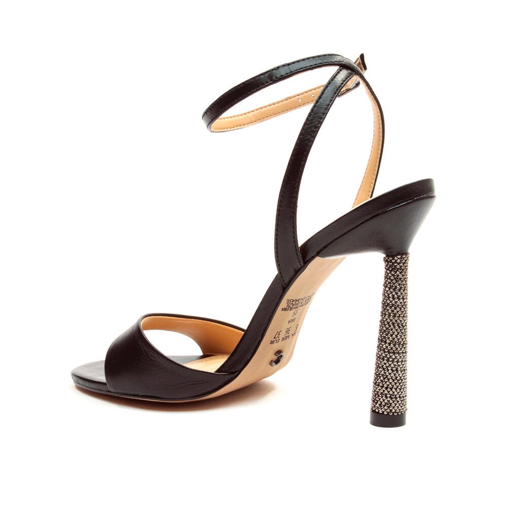 Sandália Couro Preto Salto Alto Cecconello 2610003-1 Preto 4