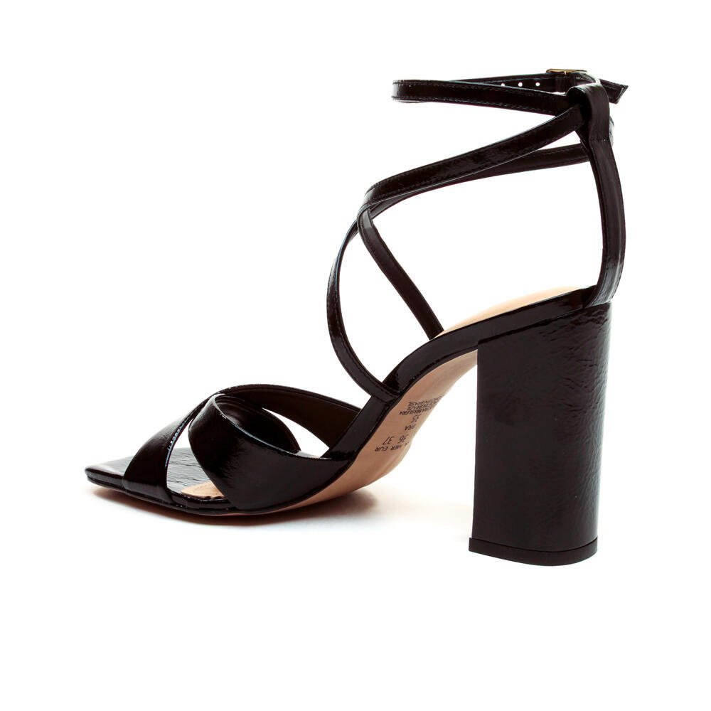 Sandália Couro Preto Salto Alto Cecconello 2702001-3 Preto 4